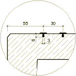 2x PVC profil - Odolné podlahy Cidemat