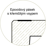 Epoxy stripe with siliceous batch - Durable floors Cidemat