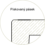 Pískovaný páseka